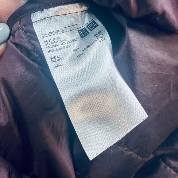 Uniqlo Packable Puffer Jacket Eggplant Purple Size XL - Picture 4 of 4